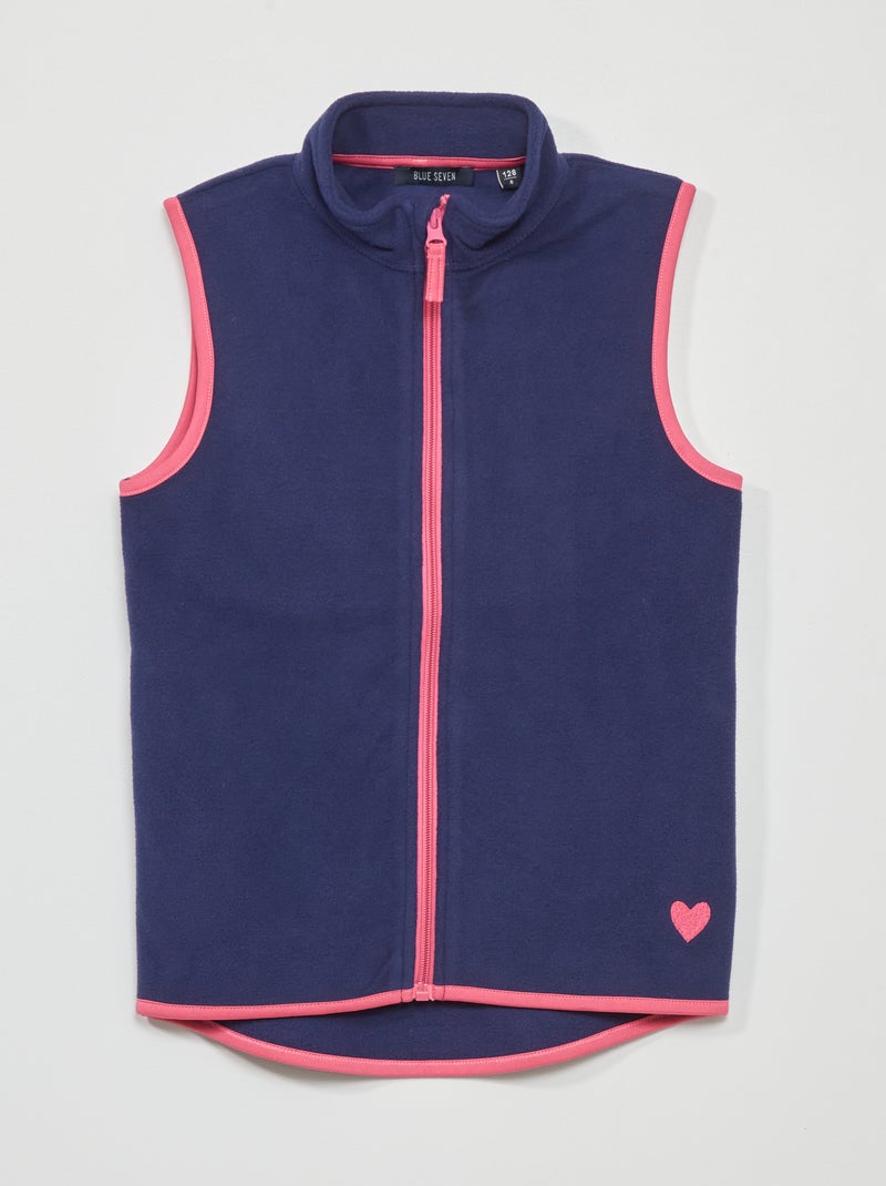 Chaqueta polar sin mangas AZUL - Kiabi