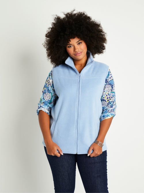 Chaqueta polar sin mangas con cremallera - Afibel - Kiabi