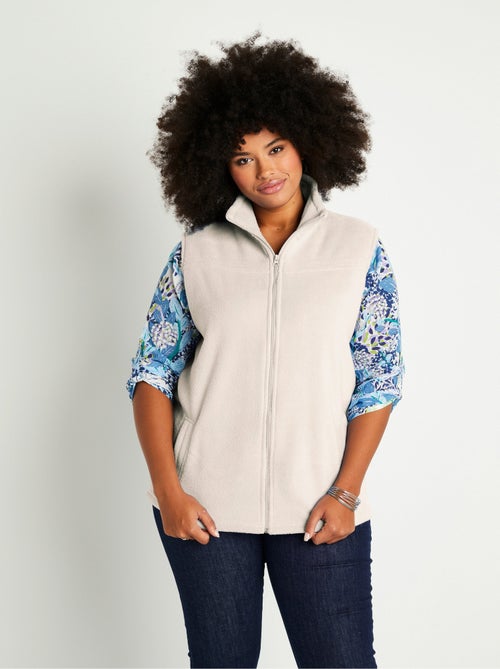 Chaqueta polar sin mangas con cremallera - Afibel - Kiabi