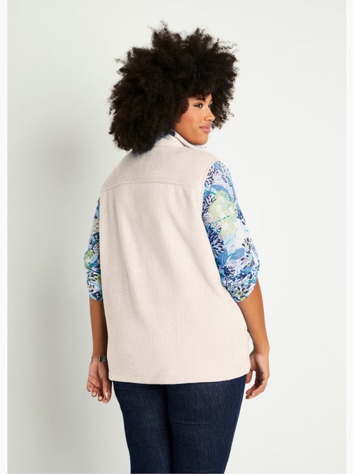 Chaqueta polar sin mangas con cremallera - Afibel - Kiabi