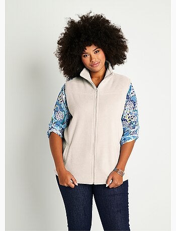 Chaqueta polar sin mangas con cremallera - Afibel