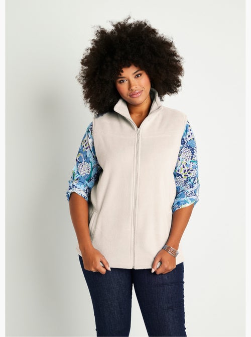 Chaqueta polar sin mangas con cremallera - Afibel - Kiabi