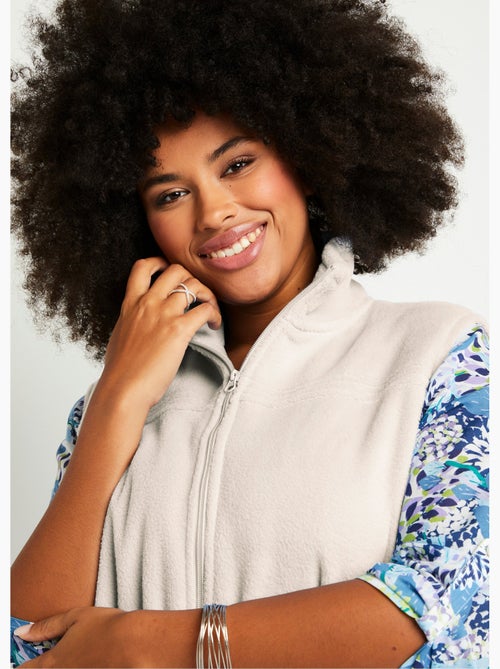 Chaqueta polar sin mangas con cremallera - Afibel - Kiabi