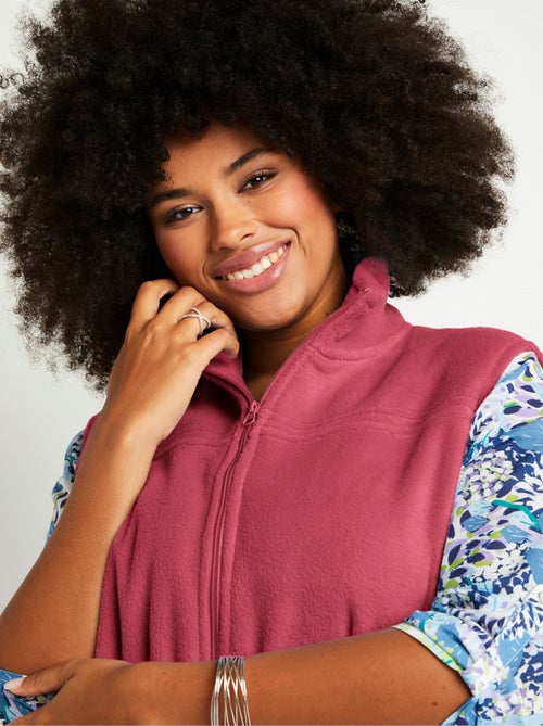 Chaqueta polar sin mangas con cremallera - Afibel - Kiabi