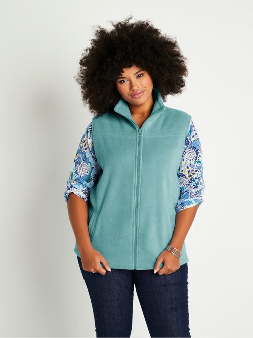 Chaqueta polar sin mangas con cremallera - Afibel - Kiabi