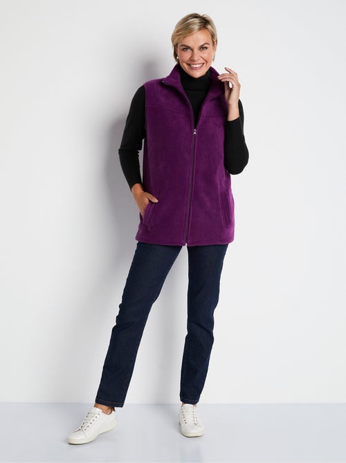 Chaqueta polar sin mangas con cremallera - Afibel - Kiabi