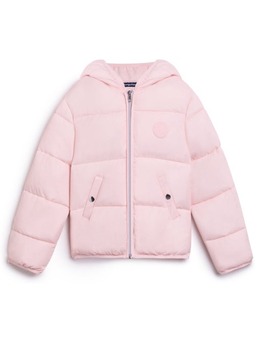 Chaqueta Puffer Rosa en Nylon Conguitos - Kiabi