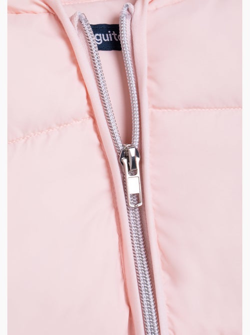 Chaqueta Puffer Rosa en Nylon Conguitos - Kiabi