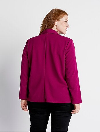 Chaqueta punto fluido cuello chal - Afibel