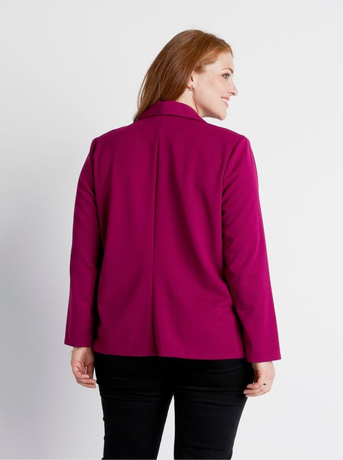 Chaqueta punto fluido cuello chal - Afibel - Kiabi