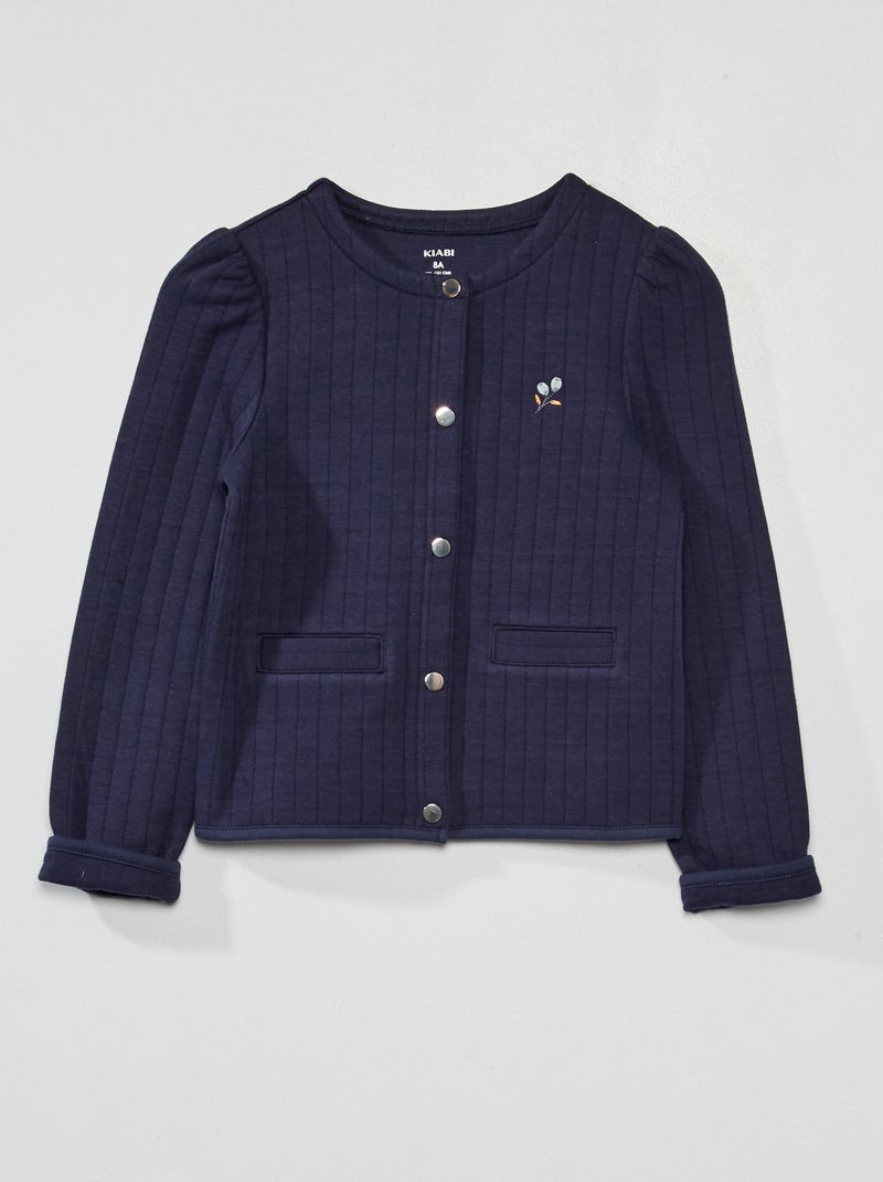 Chaqueta quilting con automáticos AZUL - Kiabi