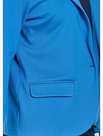 Chaqueta recta con botones en punto Milano liso - Afibel