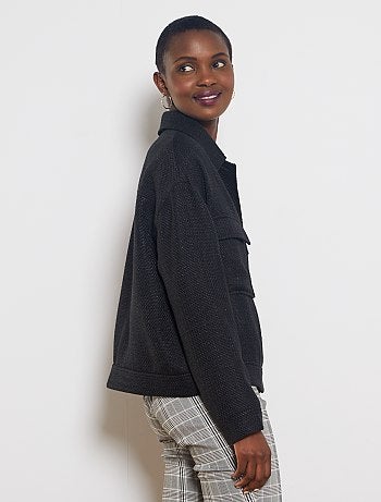 Chaqueta recta de tweed - Kiabi