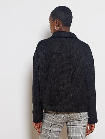 Chaqueta recta de tweed - Kiabi