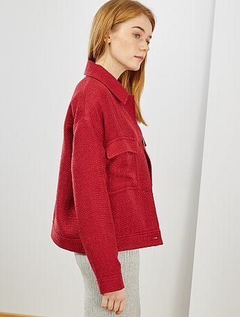 Chaqueta recta de tweed - Kiabi