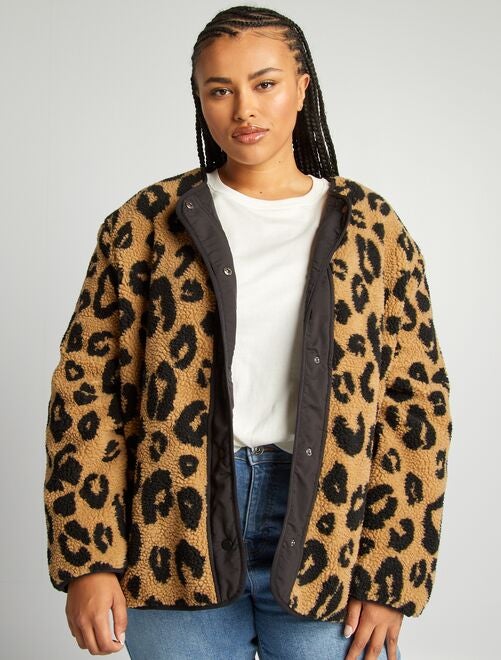 Chaqueta reversible de 'leopardo' - Kiabi