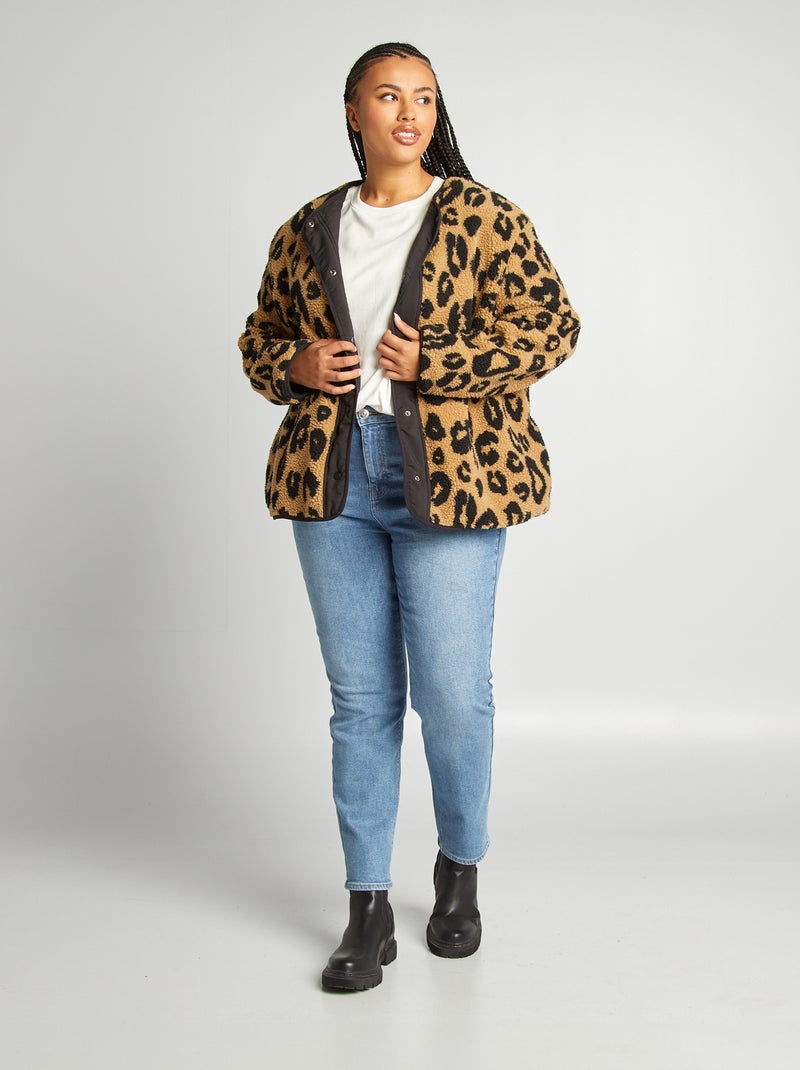 Chaqueta reversible de 'leopardo' BLANCO - Kiabi