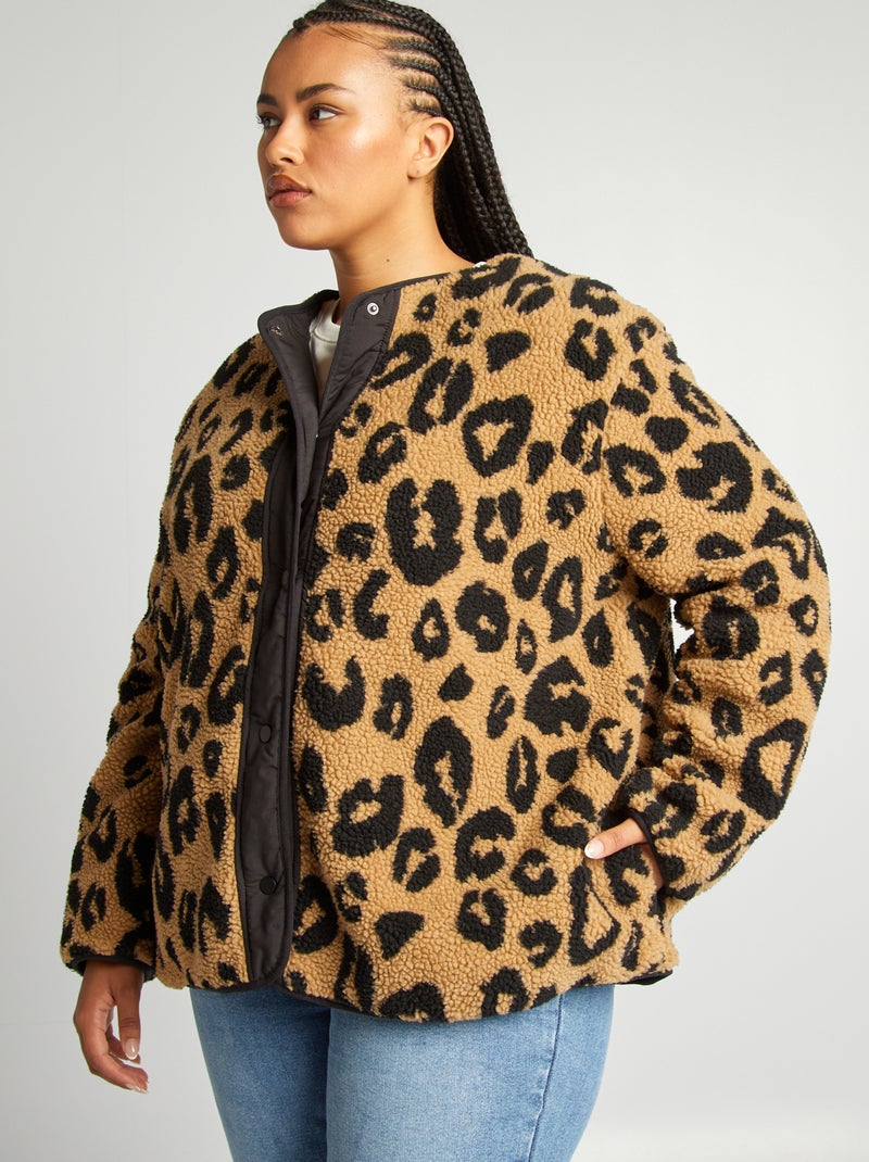 Chaqueta reversible de 'leopardo' BLANCO - Kiabi