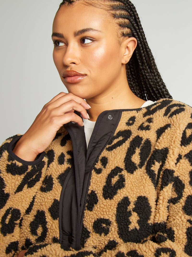 Chaqueta reversible de 'leopardo' BLANCO - Kiabi