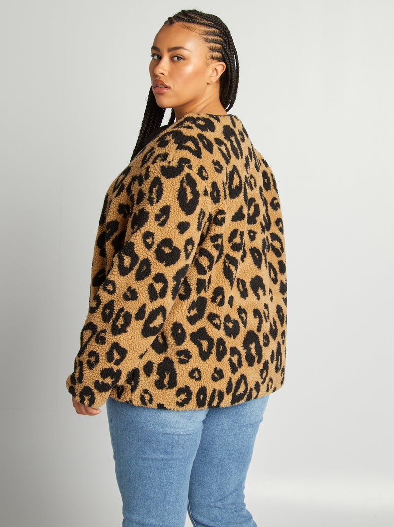 Chaqueta reversible de 'leopardo' BLANCO - Kiabi