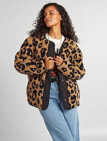 Chaqueta reversible de 'leopardo'