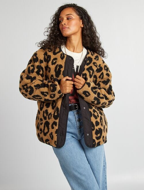 Chaqueta reversible de 'leopardo' - Kiabi