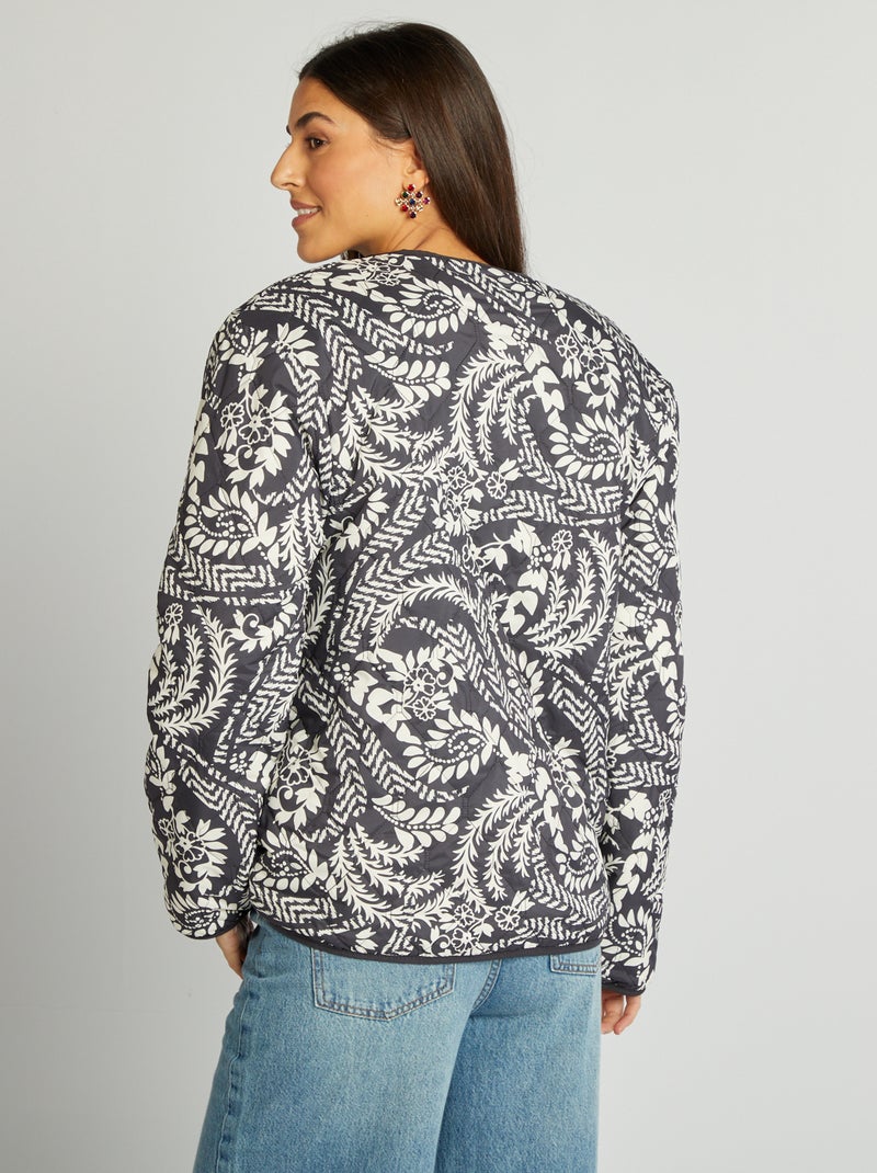 Chaqueta reversible oversize NEGRO - Kiabi