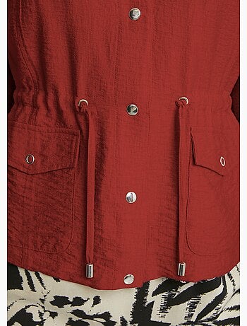 Chaqueta safari de manga larga sin cuello - Afibel