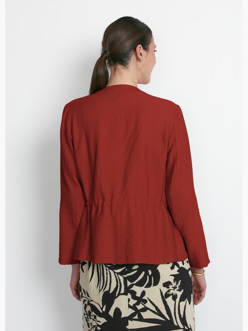 Chaqueta safari de manga larga sin cuello - Afibel - Kiabi