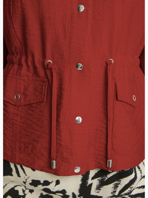 Chaqueta safari de manga larga sin cuello - Afibel - Kiabi Chaqueta safari de manga larga sin cuello - Afibel - Kiabi