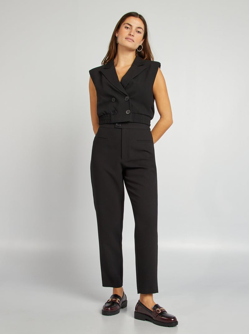 Chaqueta sastre corta negro - Kiabi