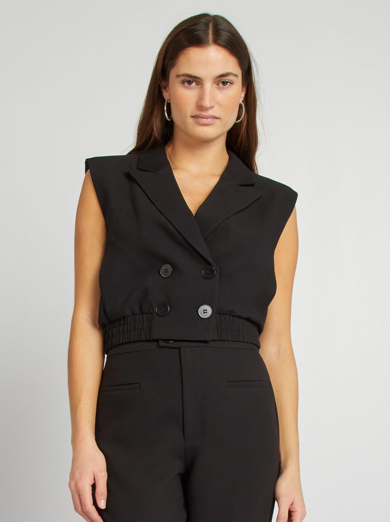 Chaqueta sastre corta negro - Kiabi