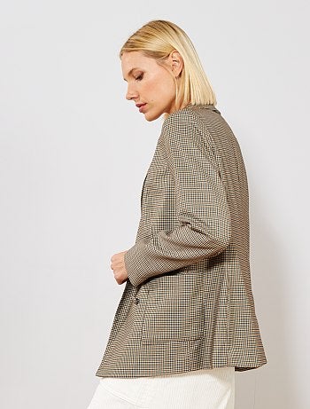 Chaqueta sastre de cuadros - Kiabi