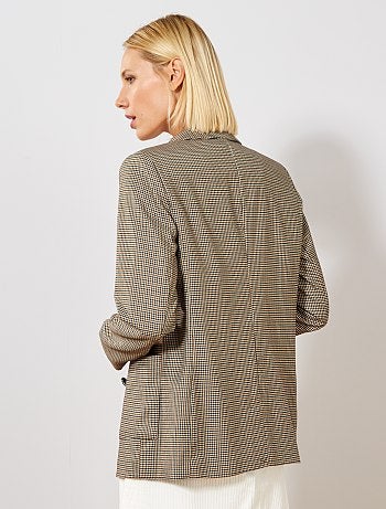 Chaqueta sastre de cuadros - Kiabi