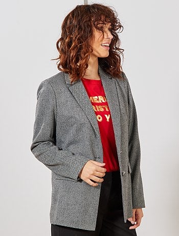 Chaqueta sastre de espigas - Kiabi