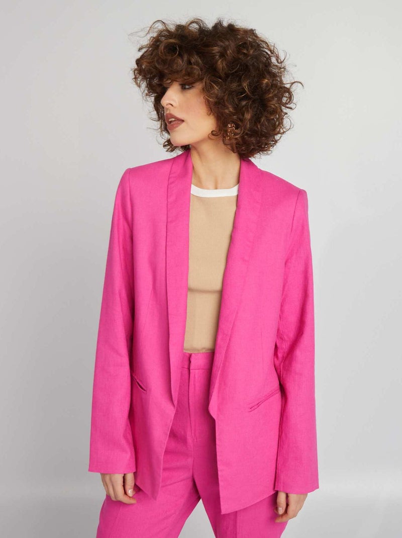 Chaqueta sastre de lino ROSA - Kiabi