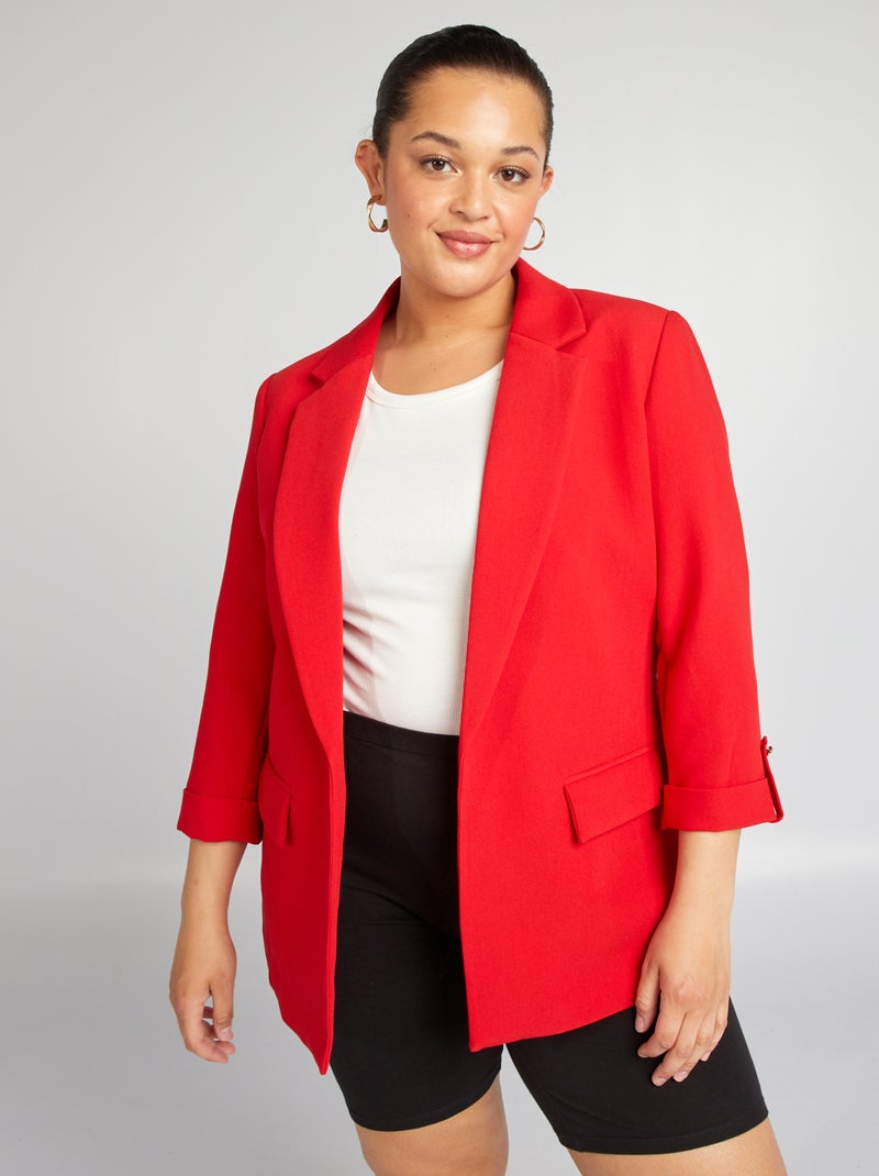 Chaqueta sastre midi ROJO - Kiabi