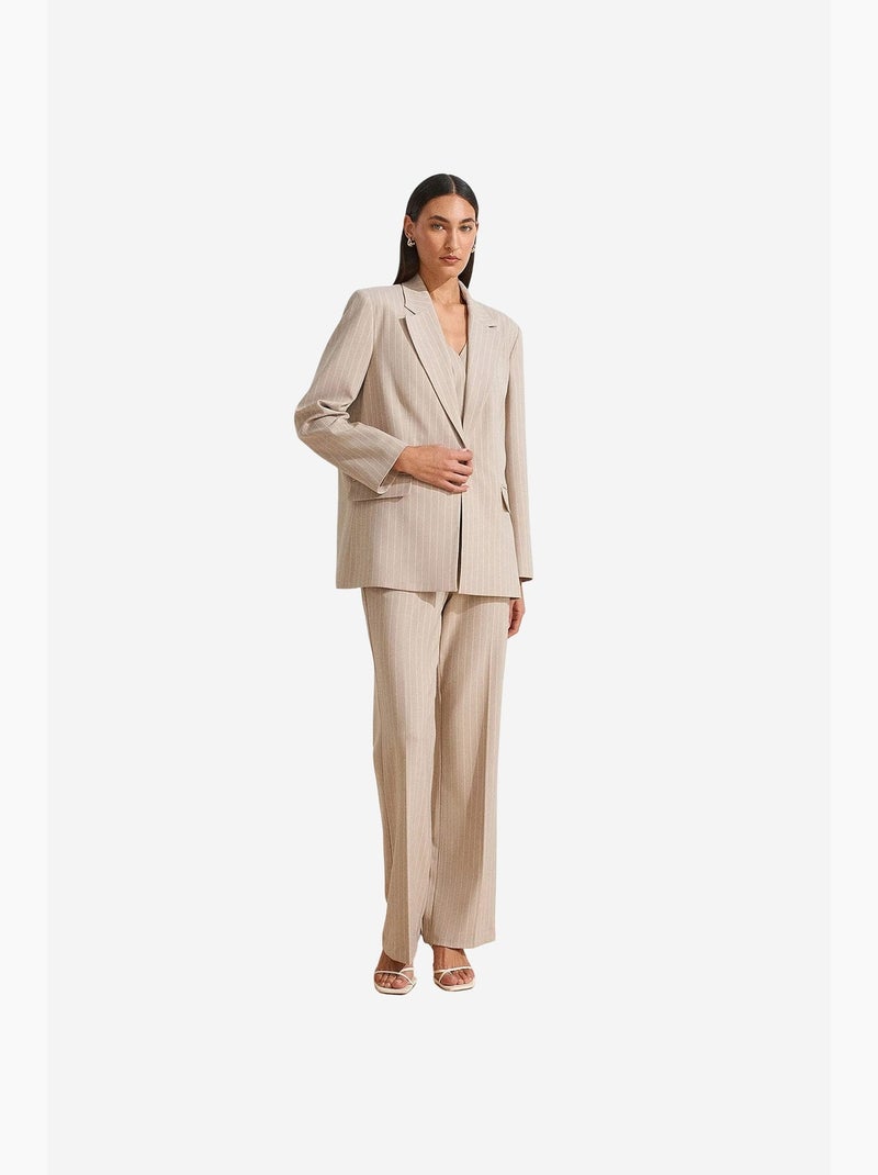 Chaqueta sastre mujer dilvin Beige arcilla - Kiabi
