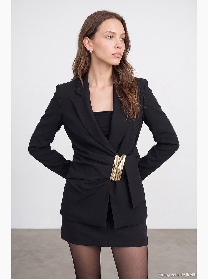 Chaqueta sastre mujer dilvin Negro - Kiabi