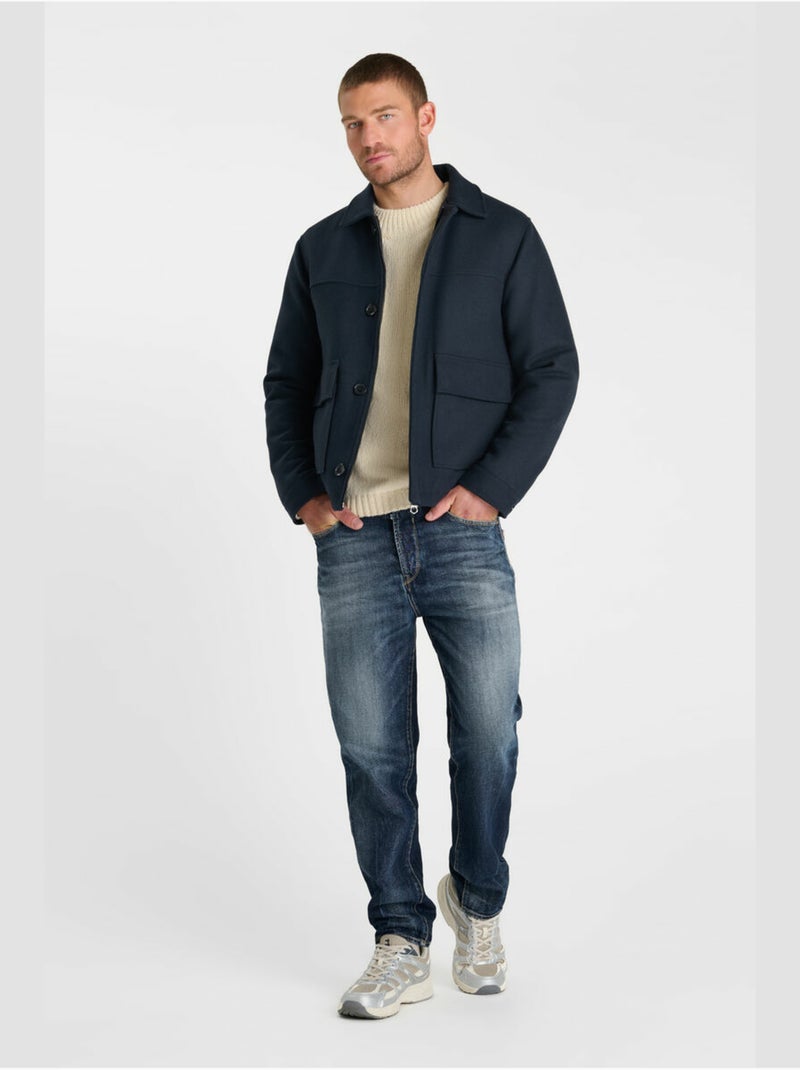 Chaqueta serda Azul - Kiabi