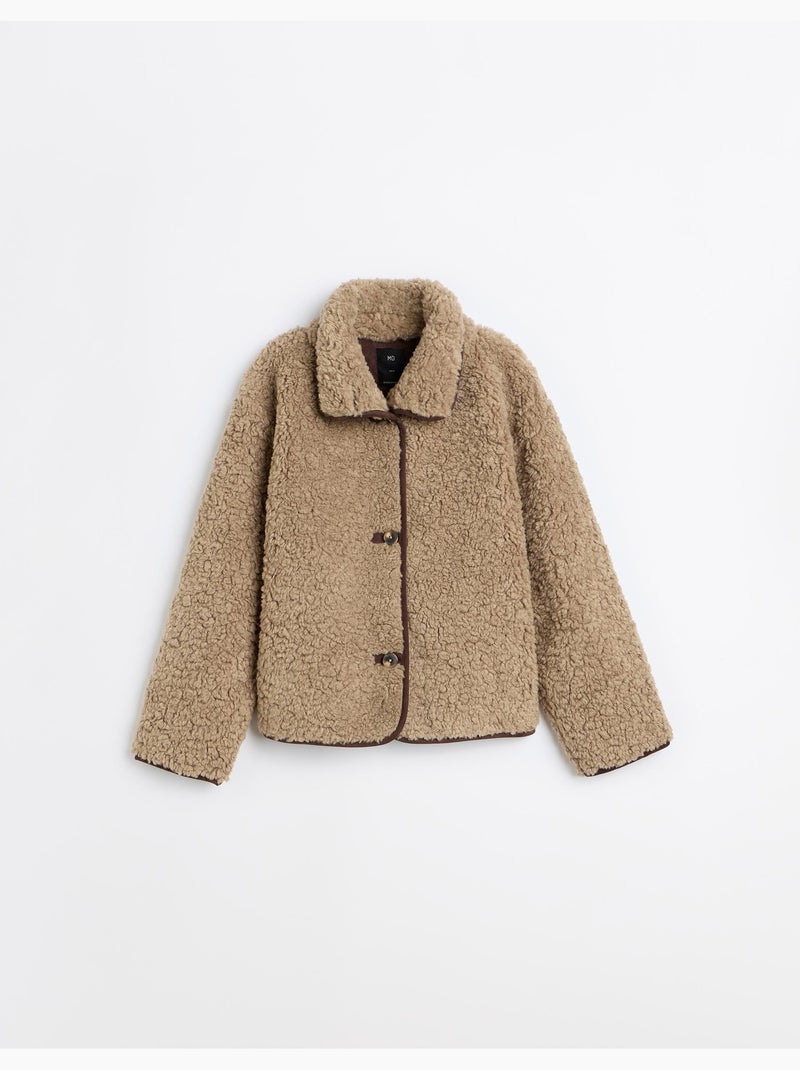 Chaqueta shearling, mo fashion Beige - Kiabi