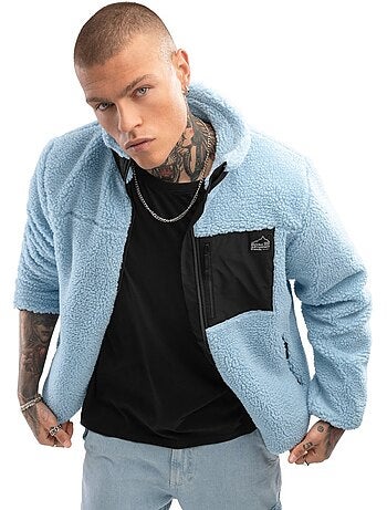 Chaqueta sherpa hombre lifestyle hombre azure