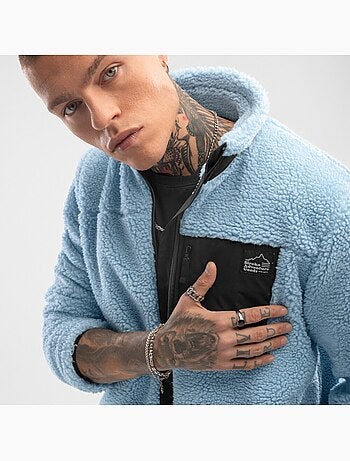 Chaqueta sherpa hombre lifestyle hombre azure