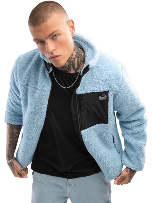 Chaqueta sherpa hombre lifestyle hombre azure - Kiabi Chaqueta sherpa hombre lifestyle hombre azure - Kiabi