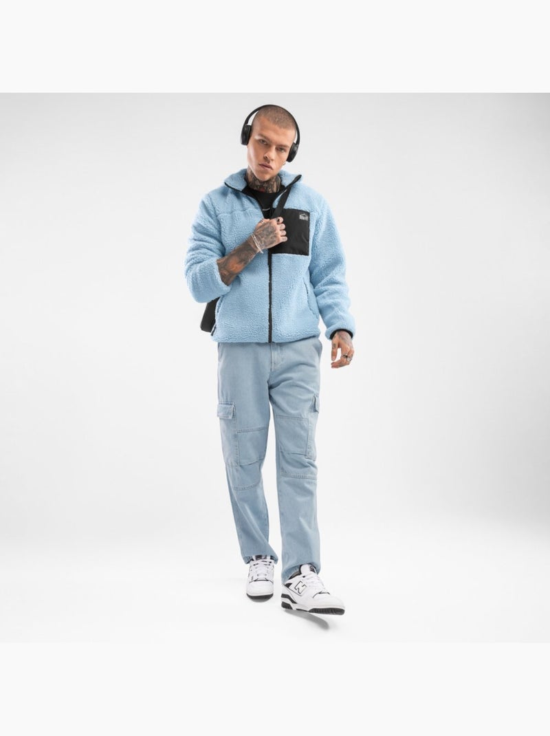 Chaqueta sherpa hombre lifestyle hombre azure Azul - Kiabi