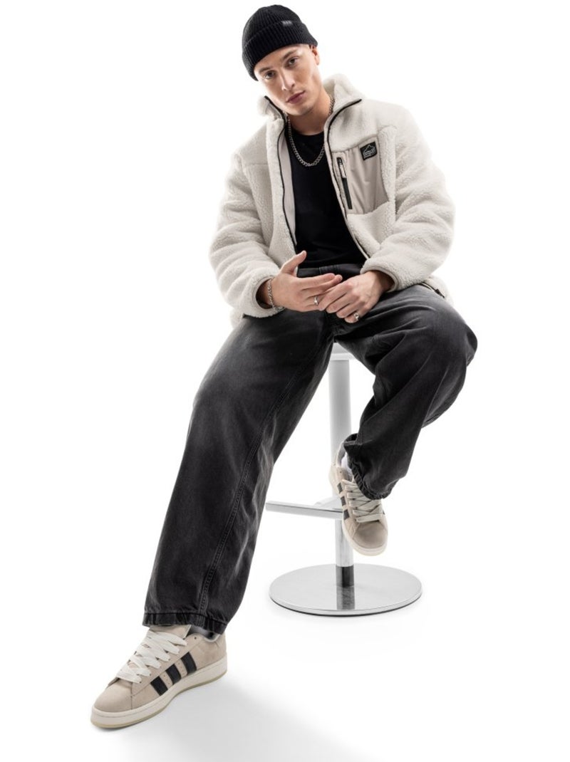 Chaqueta sherpa hombre lifestyle hombre inari Beige - Kiabi