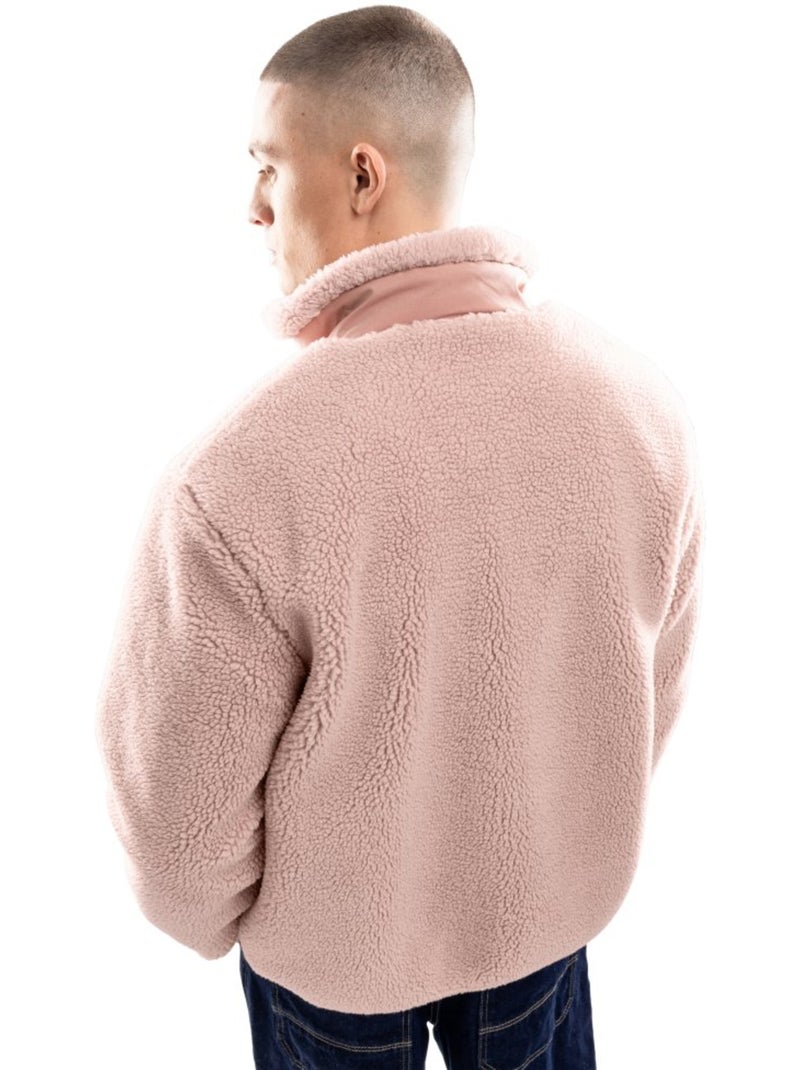 Chaqueta sherpa hombre lifestyle hombre madryn Rosa - Kiabi
