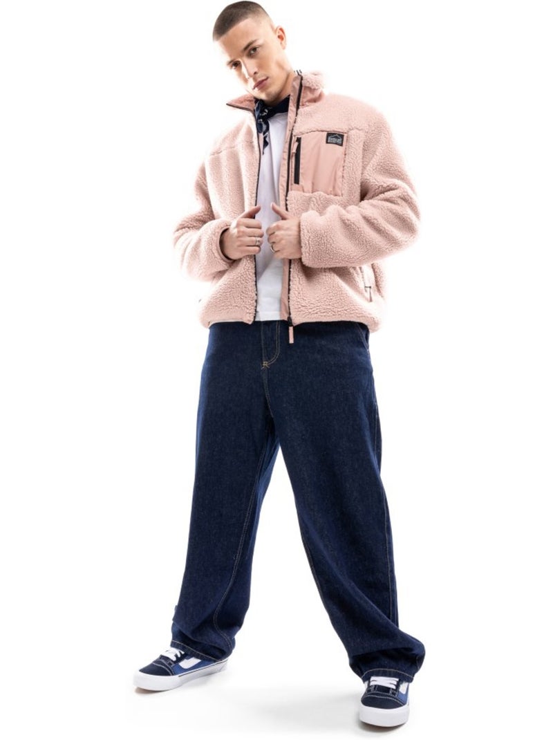 Chaqueta sherpa hombre lifestyle hombre madryn Rosa - Kiabi