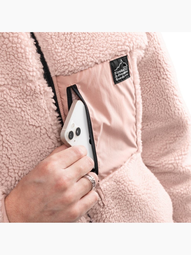 Chaqueta sherpa hombre lifestyle hombre madryn Rosa - Kiabi