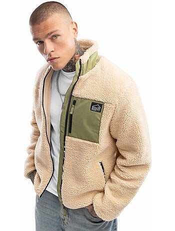 Chaqueta sherpa hombre lifestyle hombre walnut
